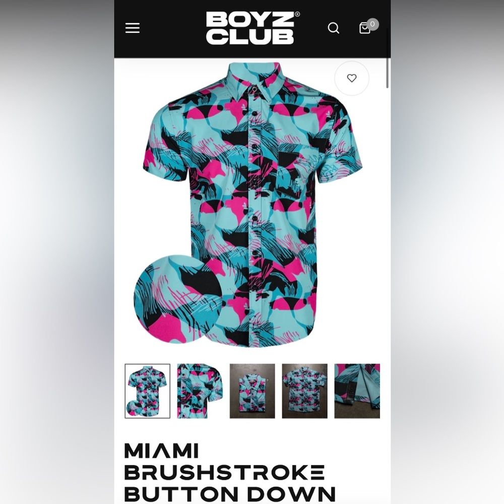 Boyz Club - Miami Brushstroke Button Down Shirt